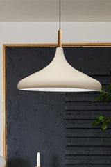 White Interior Color White Champion Wood Single Chandelier Pendant Lamp Living Room Kitchen Lamp Lighting Chandeliers