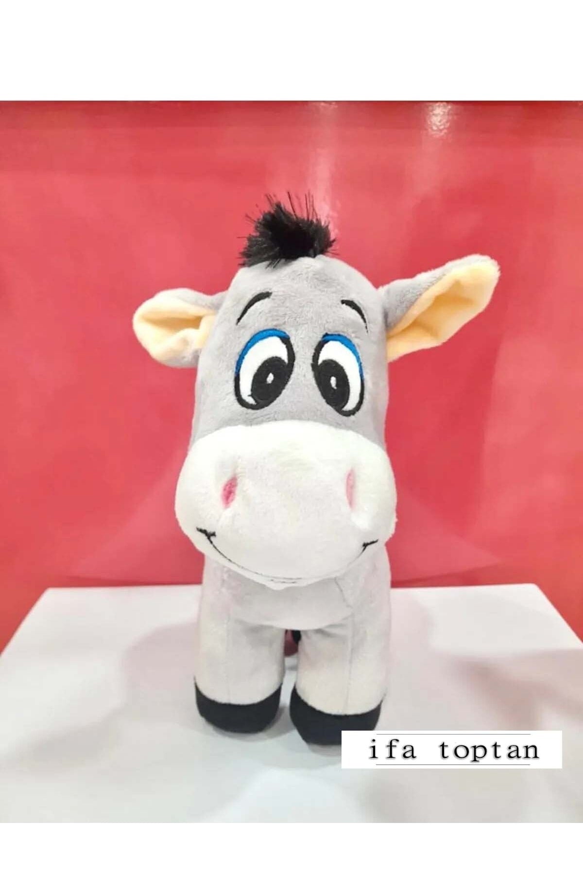 Plush Donkey 28 Cm Heart Patterned