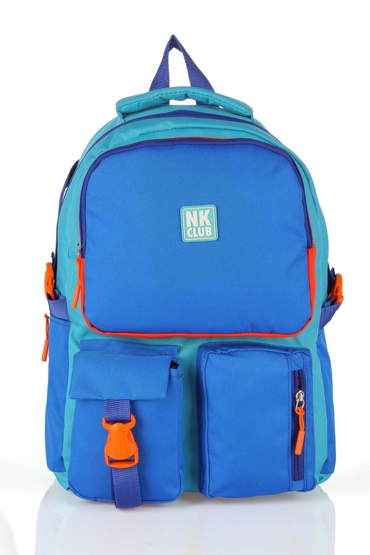 Hkn 9012 Primary School Backpack School Bag Multi Compartment Blue