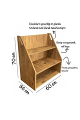 Brown Toy Rack