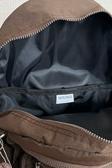 Unisex Dark Mink Waterproof Fabric Laptop School Bag Travel Backpack 14 Inch 18 Lt 40x30cm