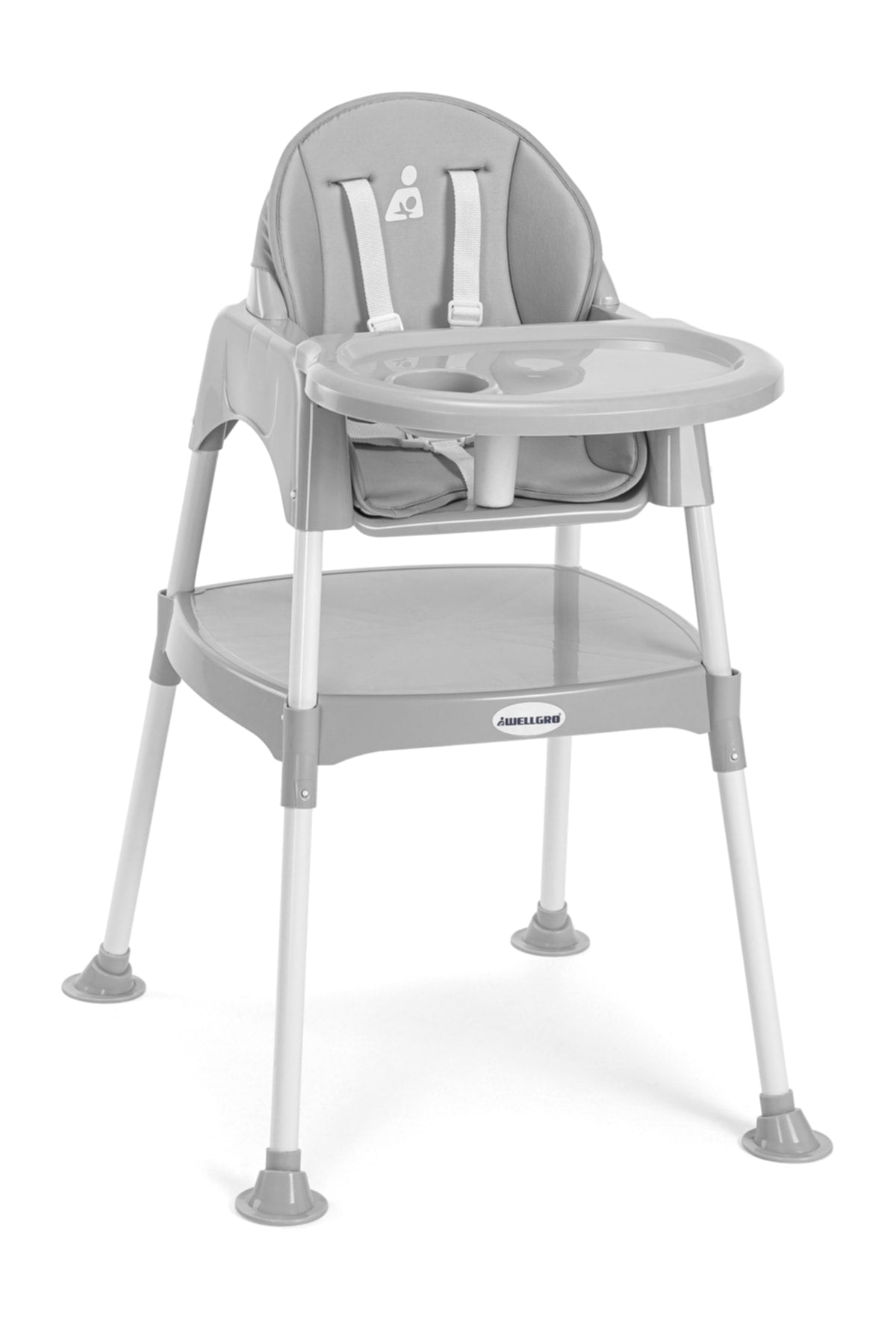 Pretty 3in1 Desk Highchair Gray