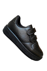 Unisex Girls Boys Velcro Sneakers Sneaker - Black