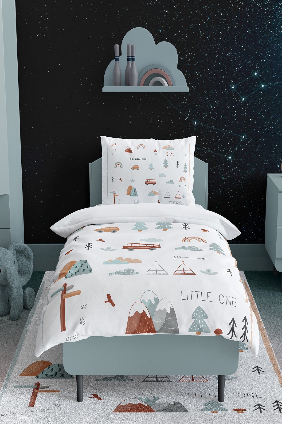 Cute Nature Patterned Clouds Duvet Cover Set Tlan-057