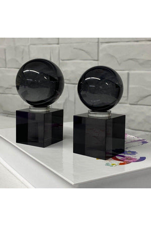 Decorative 2 Crystal Ball Sphere Lux - Swordslife