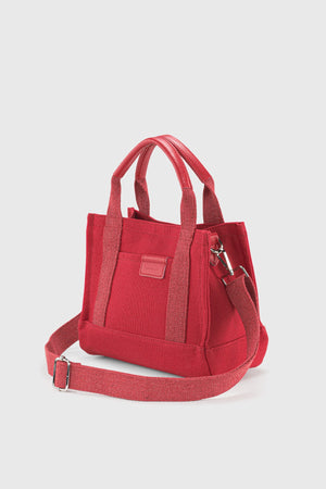 Rote Canvas-Tragetasche für Damen 232