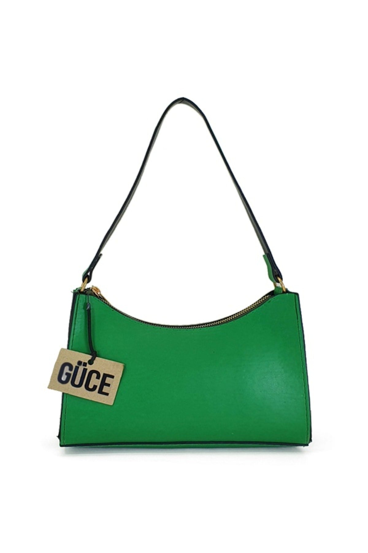 Emerald Green Baguette Hand And Shoulder Bag
