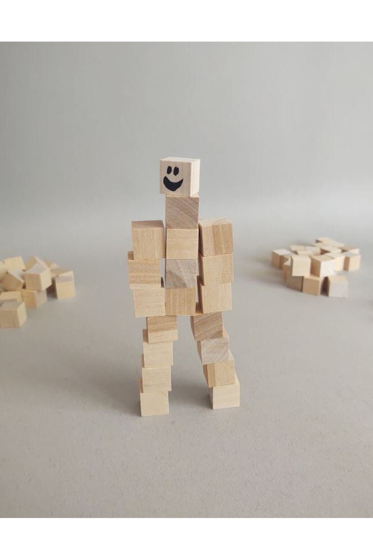 Holzwürfelblöcke 2 cm - 100 Stück - Naturholzwürfel