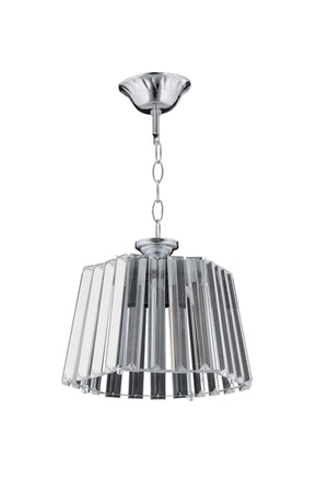 Hexagonal Single Luxury Diamond Silver Crystal Stone Chandelier
