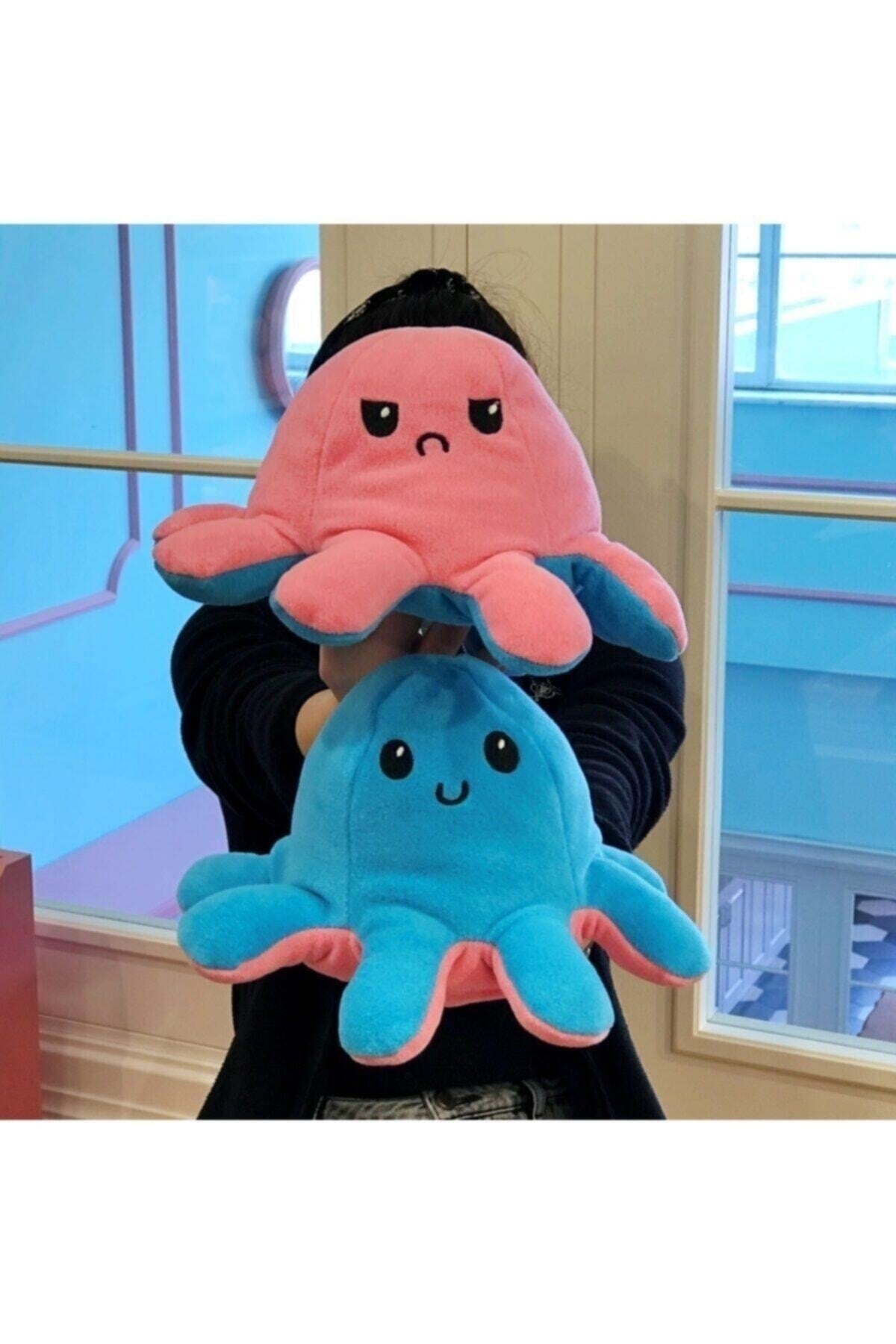 Mode Changer Octopus Pillow Pink Blue