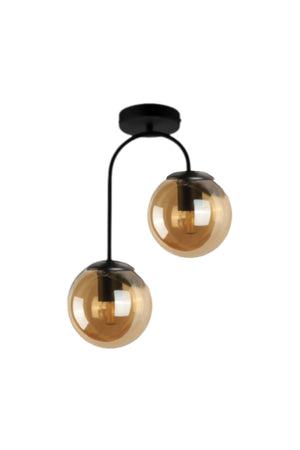 Otal 2-teilig Lounge Bal Globe Glas - Kronleuchter - Wohnzimmer - Küche - Flur
