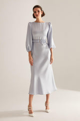 Heleny Special Design Light Blue Engagement Dress - Swordslife