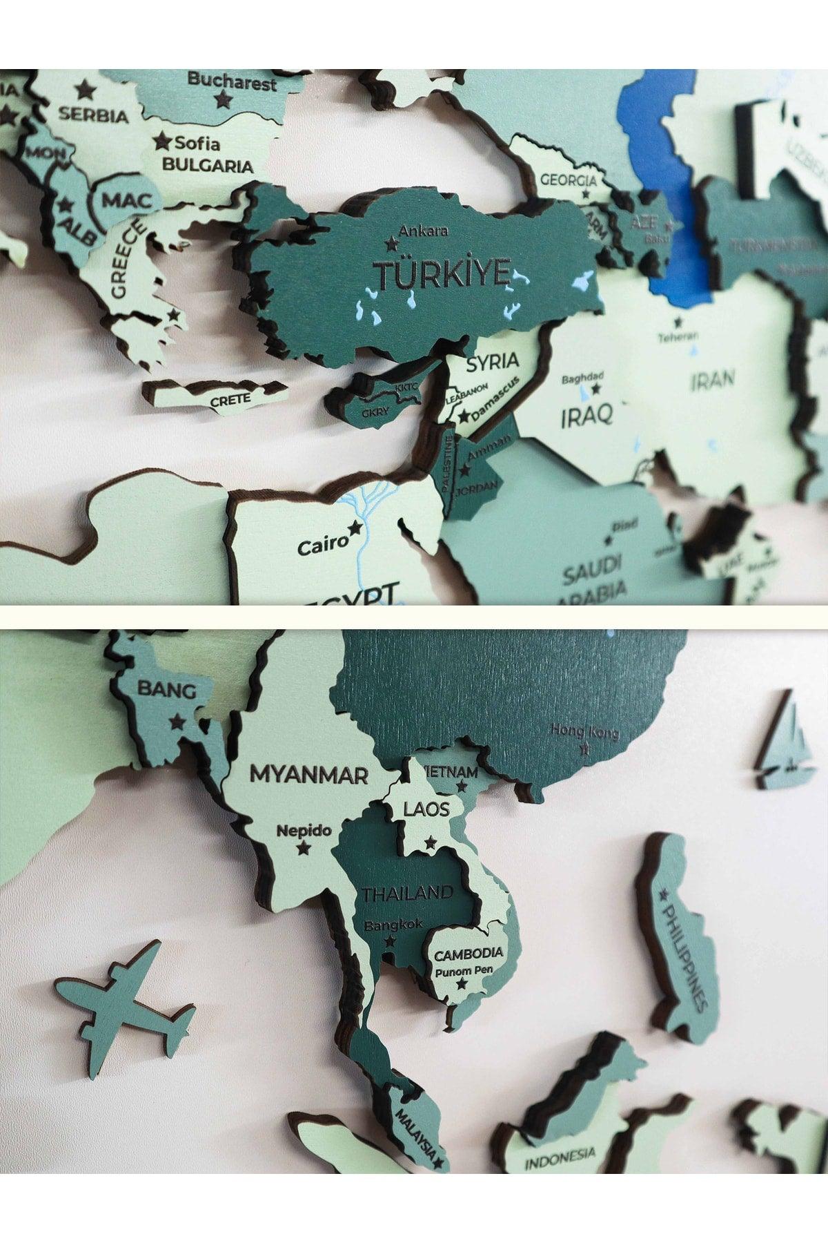 Wooden World Map on Salda - Swordslife