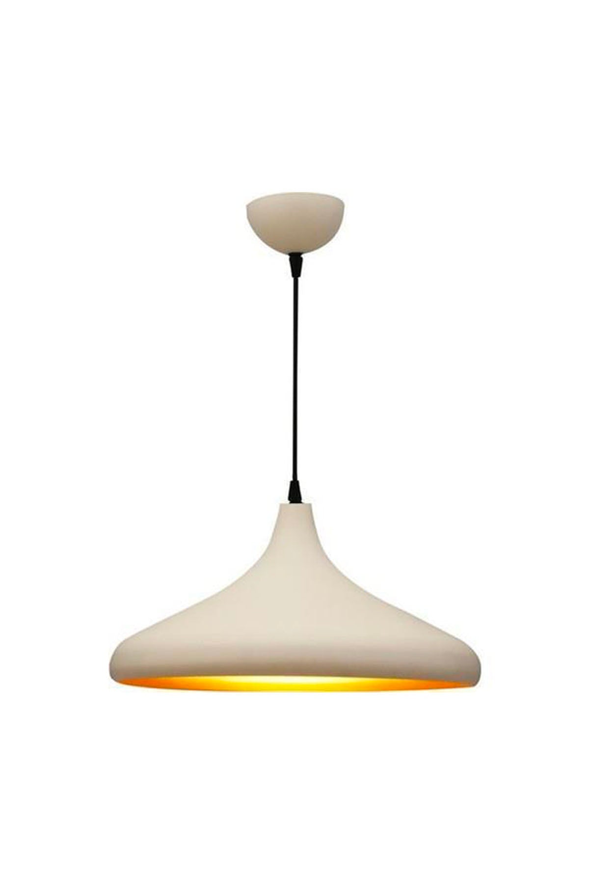 Pera White Single Modern Retro Pendant Lamp Living Room Chandelier