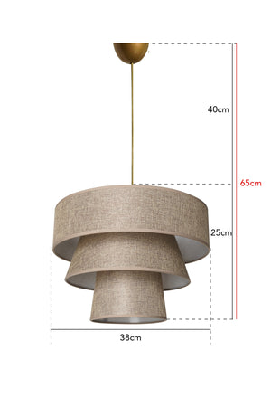 Vache Chandelier Wicker