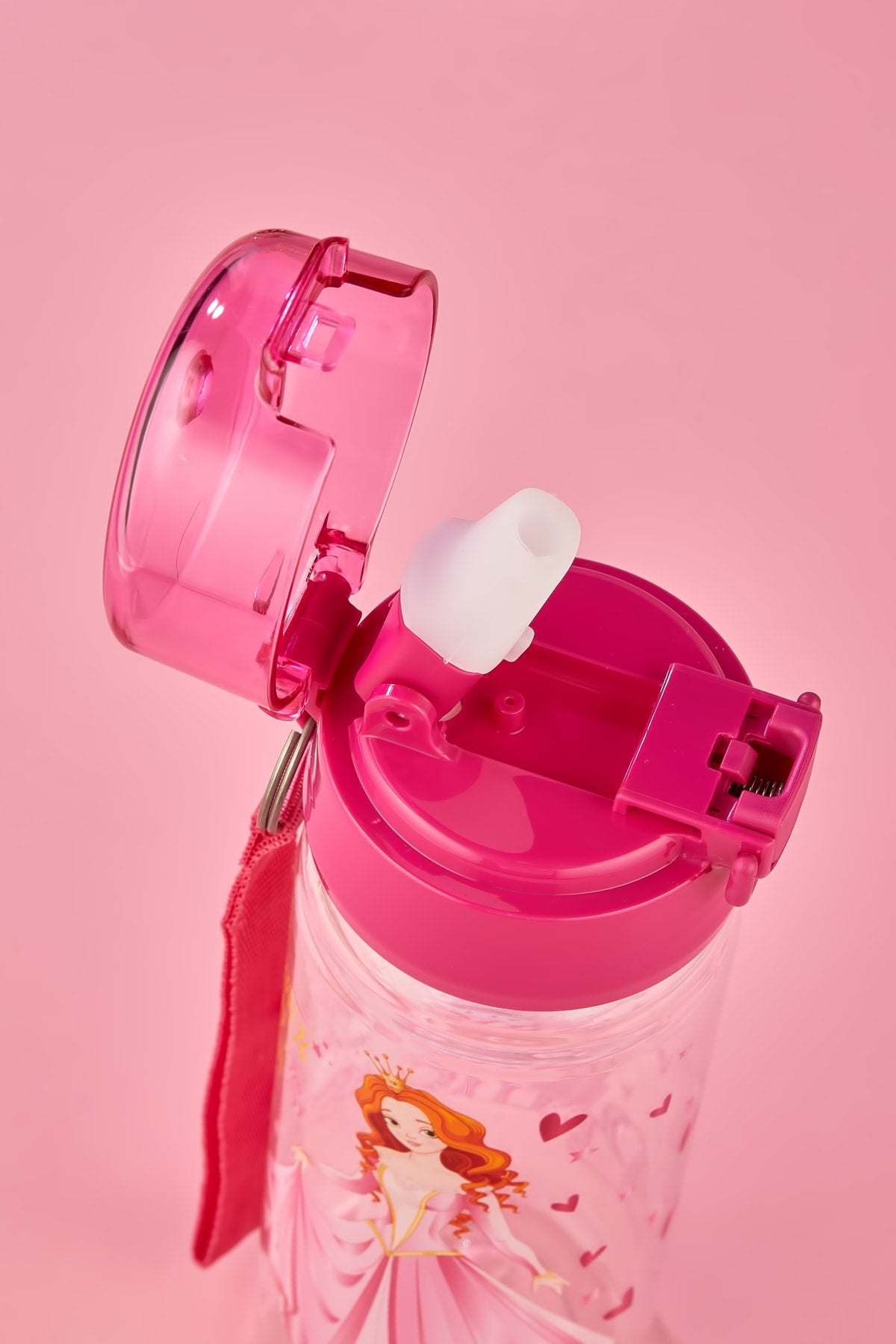 Lunchbox mit 4 Fächern, 2 Schichten, mit Löffel und 500-cc-Pipettenflasche, Prinzessin