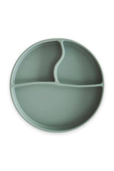 Vacuum Base Baby Silicone Food Plate - Silicone Plate Green