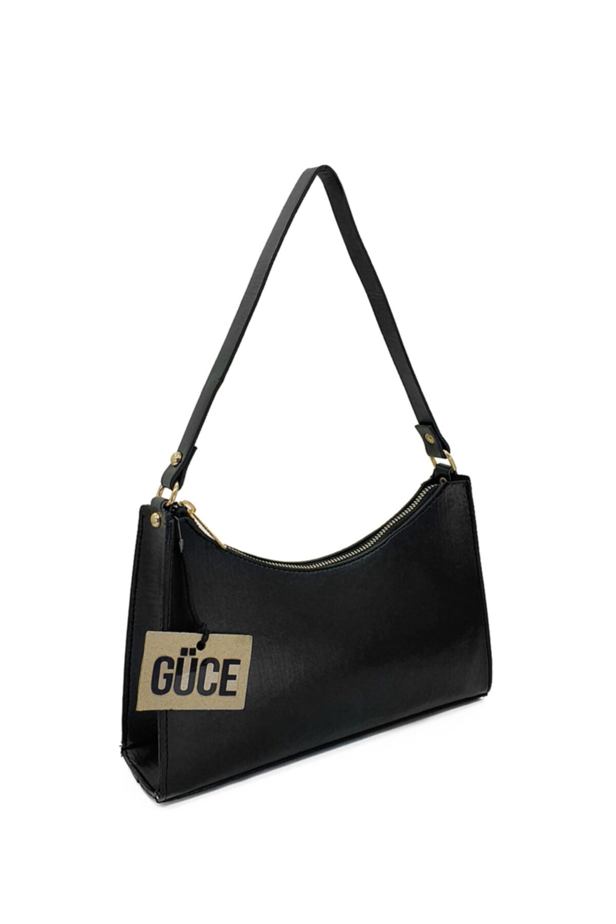 Schwarze Baguette Baguette Hand- und Schultertasche Gc009000
