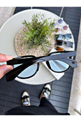 Sunglasses Women & Men Uv400 Glass Ce Certificated Blue Lorraınew