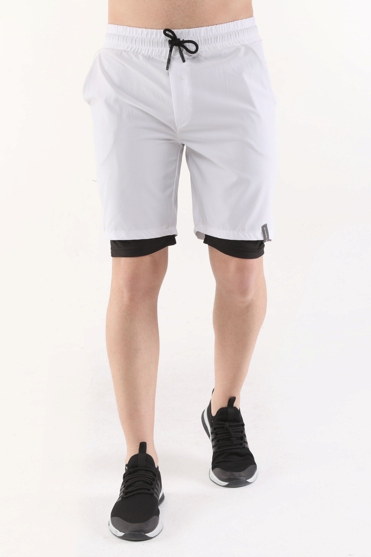 Herren Laufhose Schnelltrocknend Micropoly Training Turf Fitness Kurze Strumpfhosen Outdoor Shorts