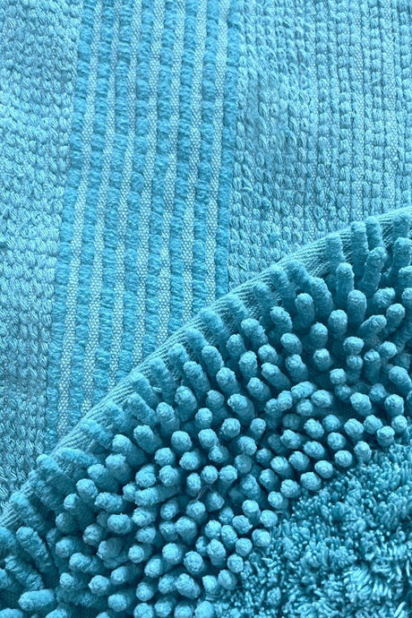 Macoroni Mint 2 Set Bathroom Carpet Washable, Non-Slip Base Cotton - Swordslife