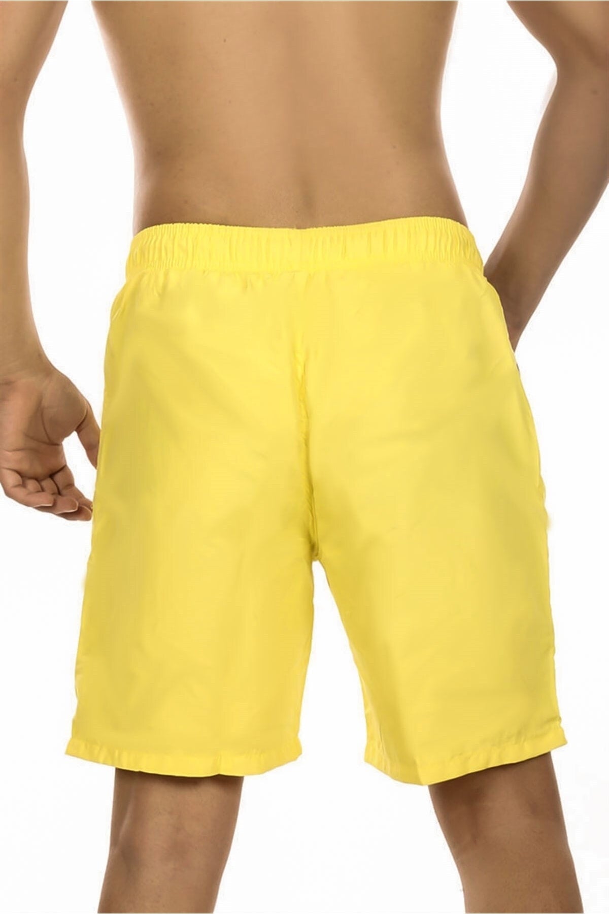 Men's Yellow Two Pocket Marine Shorts