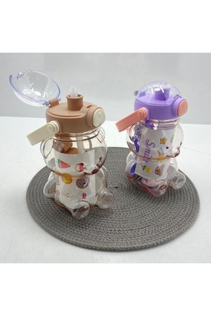 Smile Teddybär Modell Wasserflasche Wasserflasche Wasserflasche 750ml BPA frei Beige