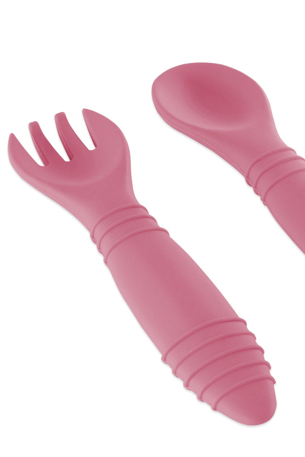Baby Soft Spoon Cutlery Silicone Pink