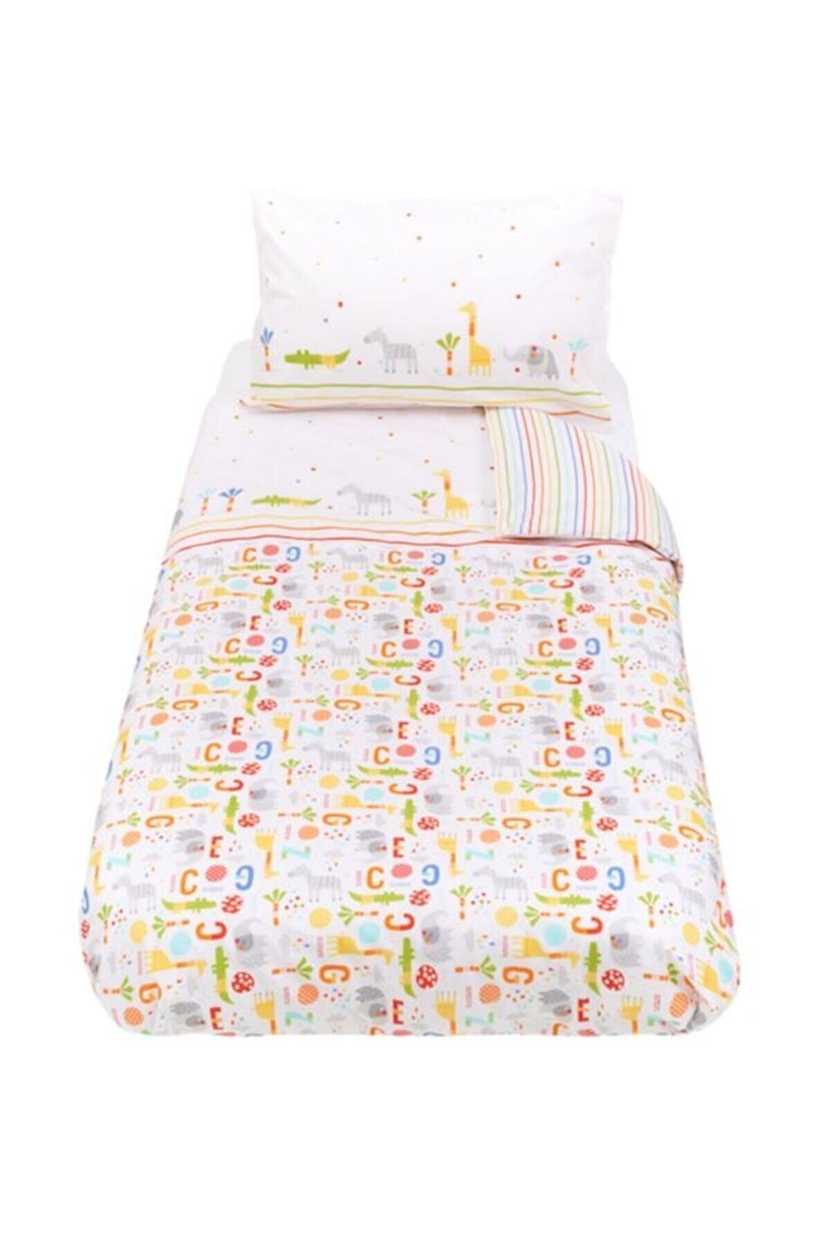 Double Sided Baby Duvet Cover Set Hello Friend