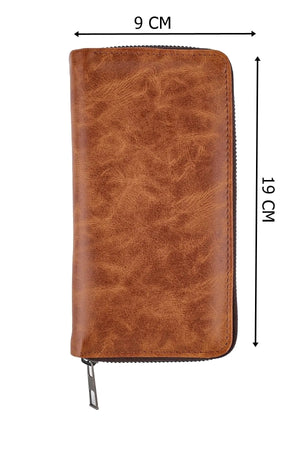 Unisex-Kartenetui aus veganem Leder mit Telefonfach, Modell Xclub