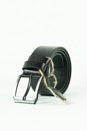 Echter Büffelleder Herrengürtel 4,5 cm Schwarz Jeans Sportgürtel