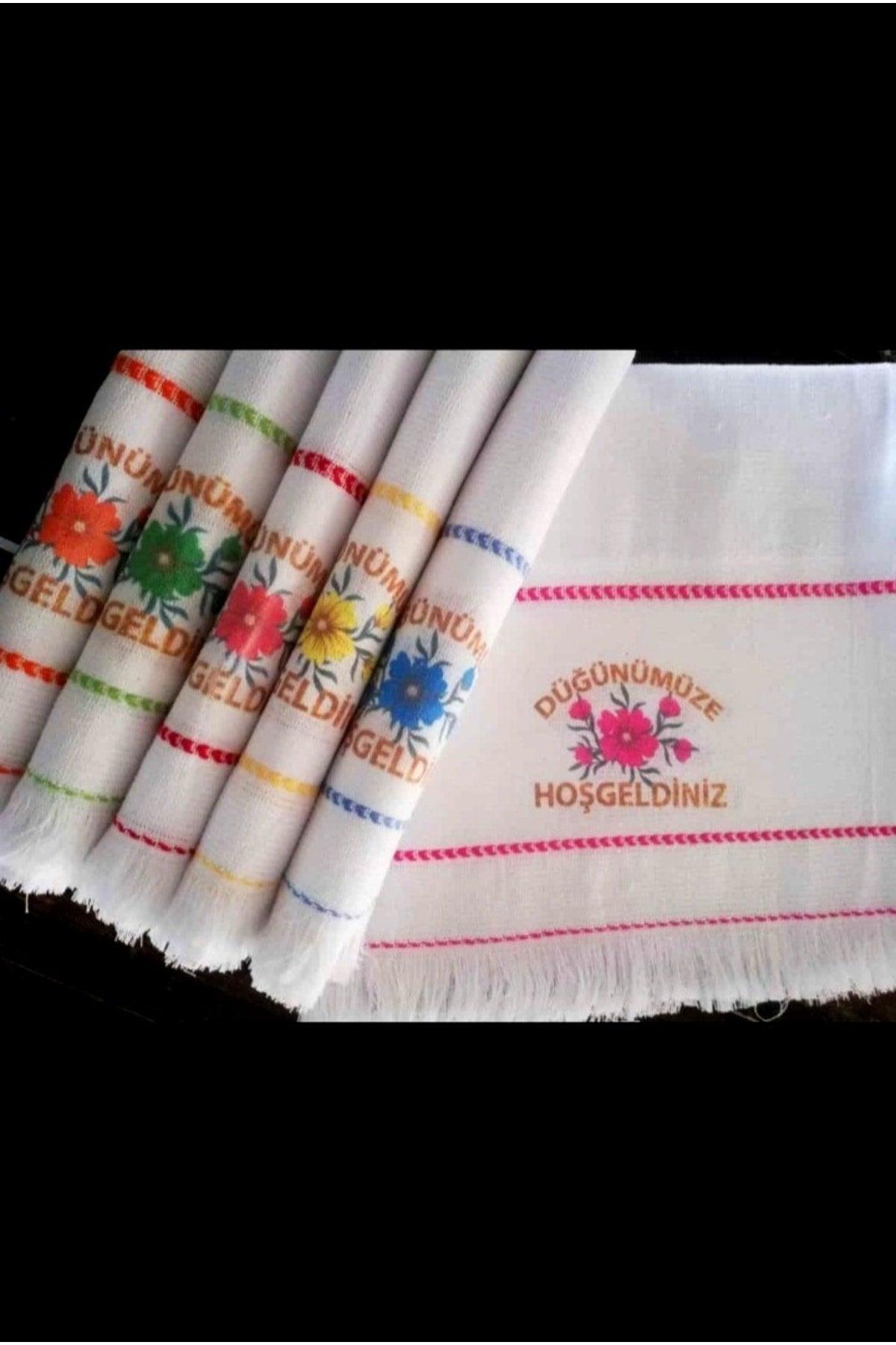 Wedding Towel Car Towel Convoy Towel 12 pcs, Welcome to our wedding. School Towel, with flowers - Swordslife