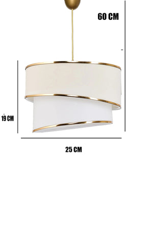 Chandelier, Lampshade, Nightstand Set Anya Model