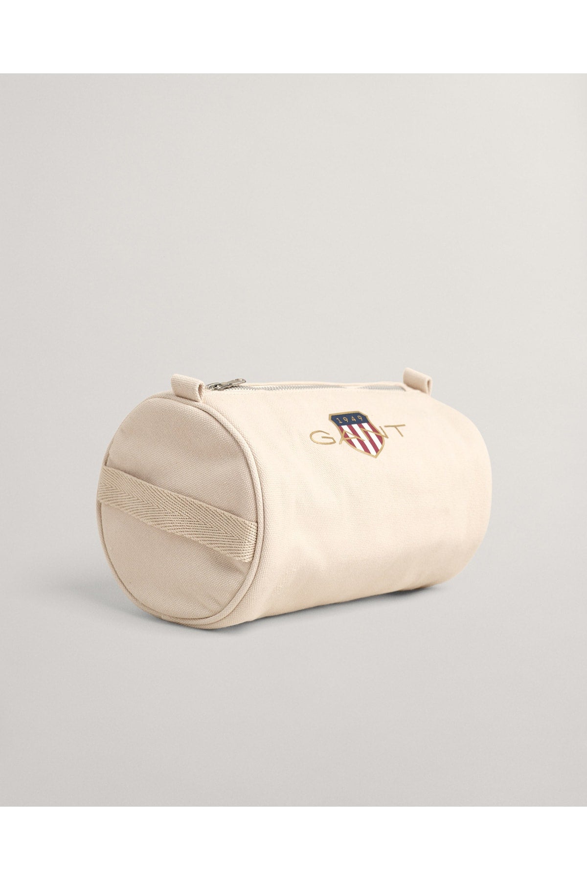 Beigefarbene Unisex-Tasche mit Logo