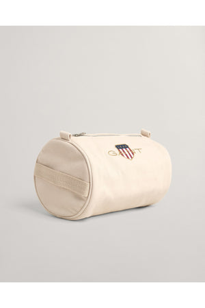 Beigefarbene Unisex-Tasche mit Logo