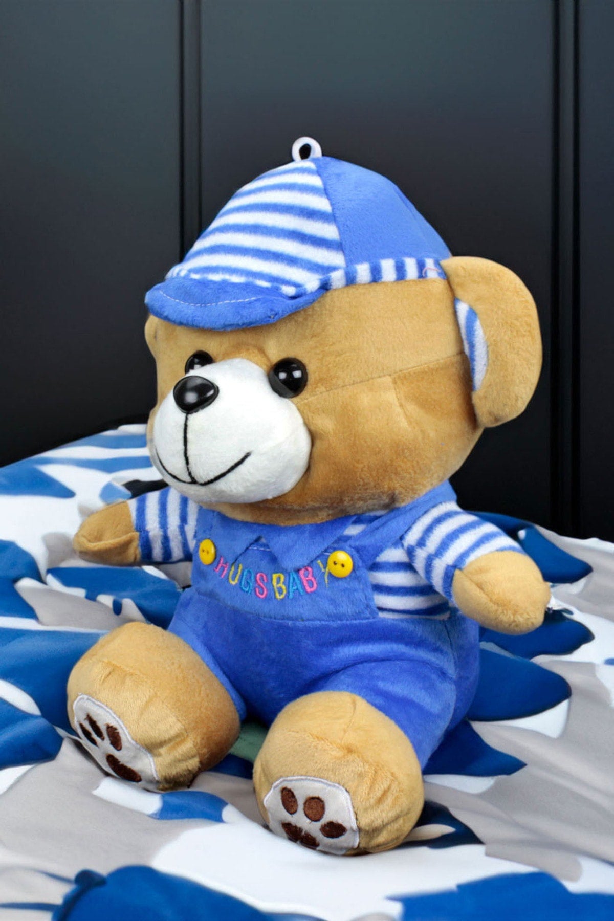 Hugs Baby Blue Dress Plush Teddy Bear 38cm