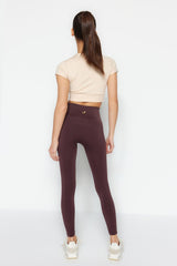 Vella - Chestnut High Waist Contouring Tights - Swordslife