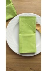 Set of 6 Green Cotton Fabric Serving Napkin - Swordslife
