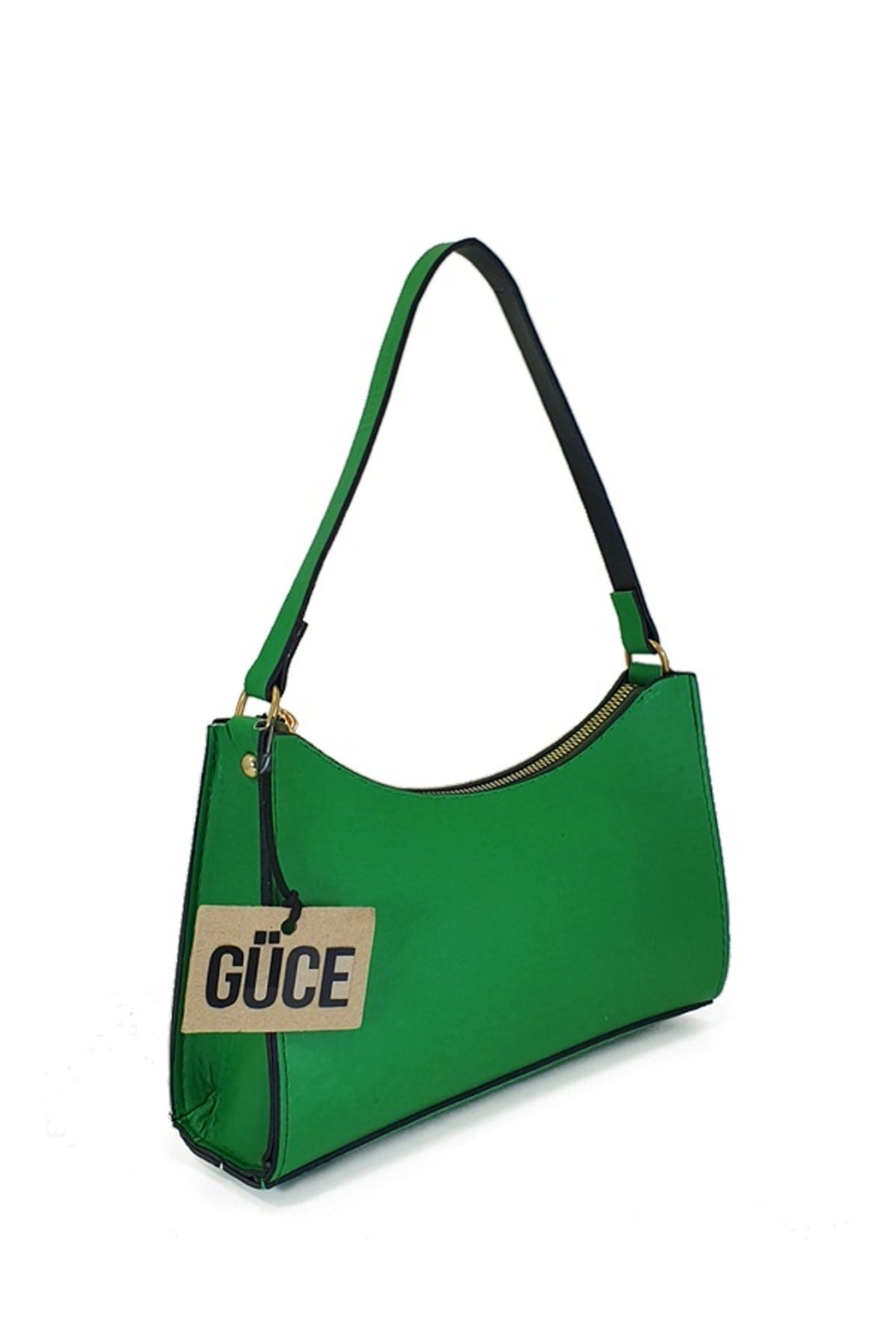 Emerald Green Baguette Hand And Shoulder Bag