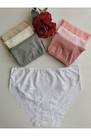 Women's Cotton Lycra Lace Bikini Panties 7 Pack - Swordslife