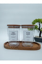 2 Wooden Lid Turkish Coffee-filter Coffee Jar 1000 ml - Swordslife