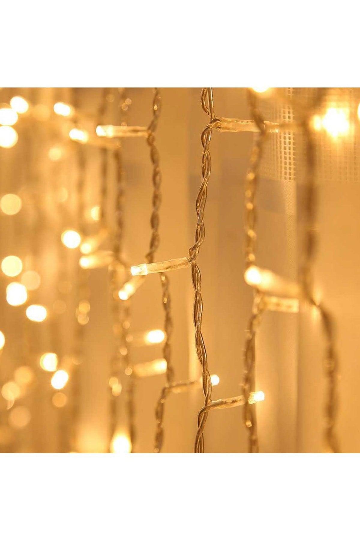 2x2 Meters Plug 16 Fringed Curtain Led Lights Animated Insert Home Lighting - Swordslife