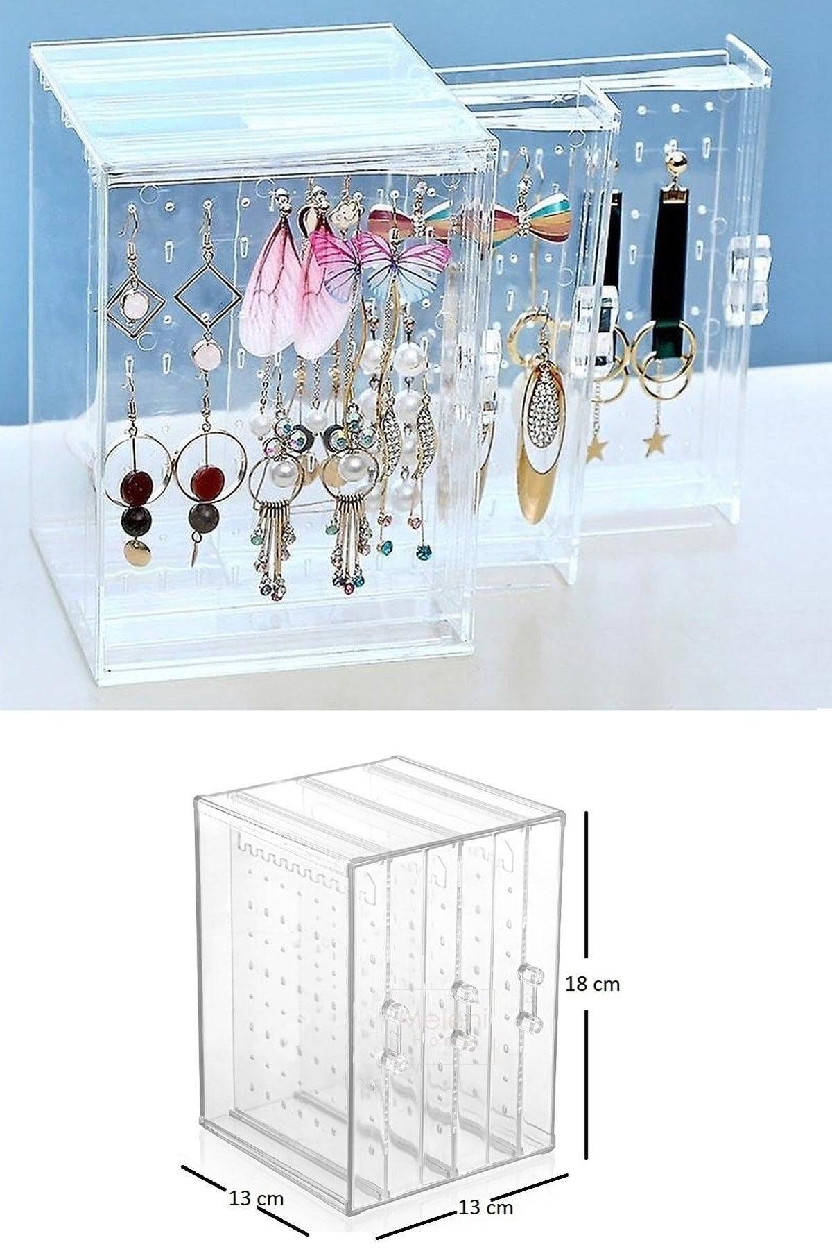 3 Pcs Jewelry Organizer Stand With Drawers - Necklace