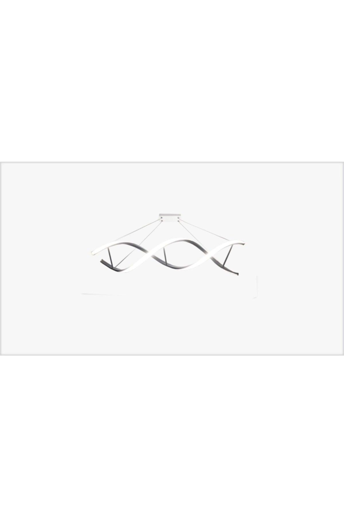 Modern Smart Chandelier with 3 Colors Burning Led / Spiral / 100 Cm / Anthracite Case - Swordslife