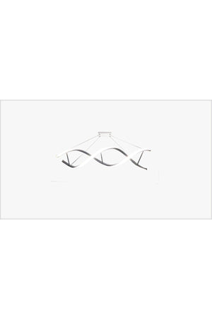 Modern Smart Chandelier with 3 Colors Burning Led / Spiral / 100 Cm / Anthracite Case - Swordslife