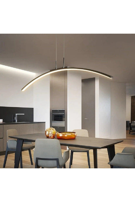 Modern Smart Line Pendant Lamp with 3 Colors Lighting Led / 120 Cm / Anthracite Case - Swordslife