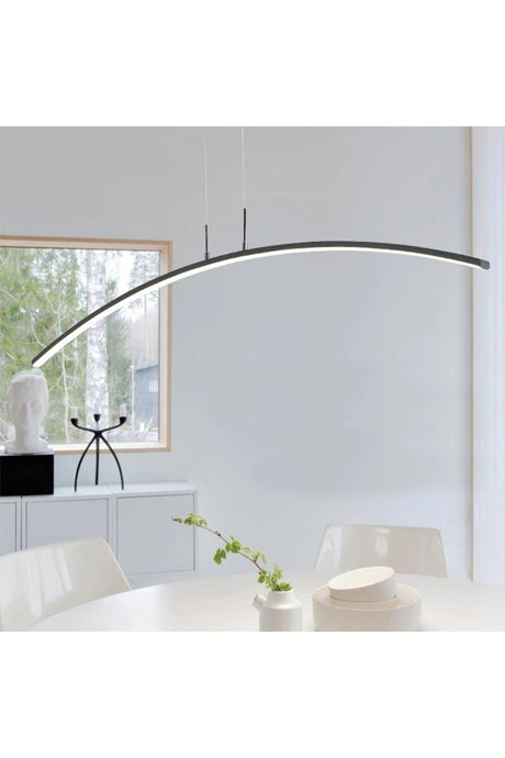 Modern Smart Line Pendant Lamp with 3 Colors Lighting Led / 120 Cm / Anthracite Case - Swordslife