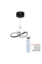 Color Controlled Black Led Chandelier Snowdrop Led Chandelier - Swordslife