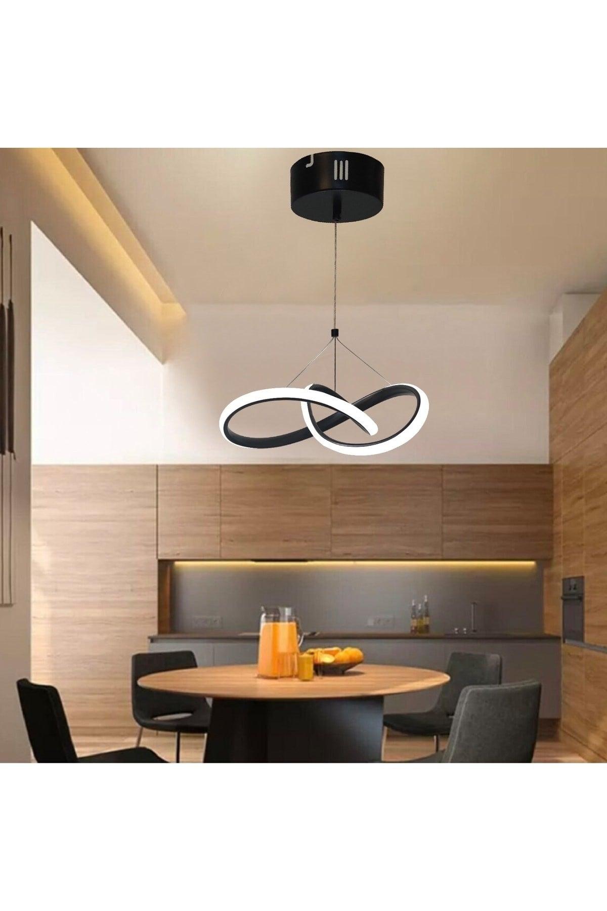Color Controlled Black Led Chandelier Snowdrop Led Chandelier - Swordslife