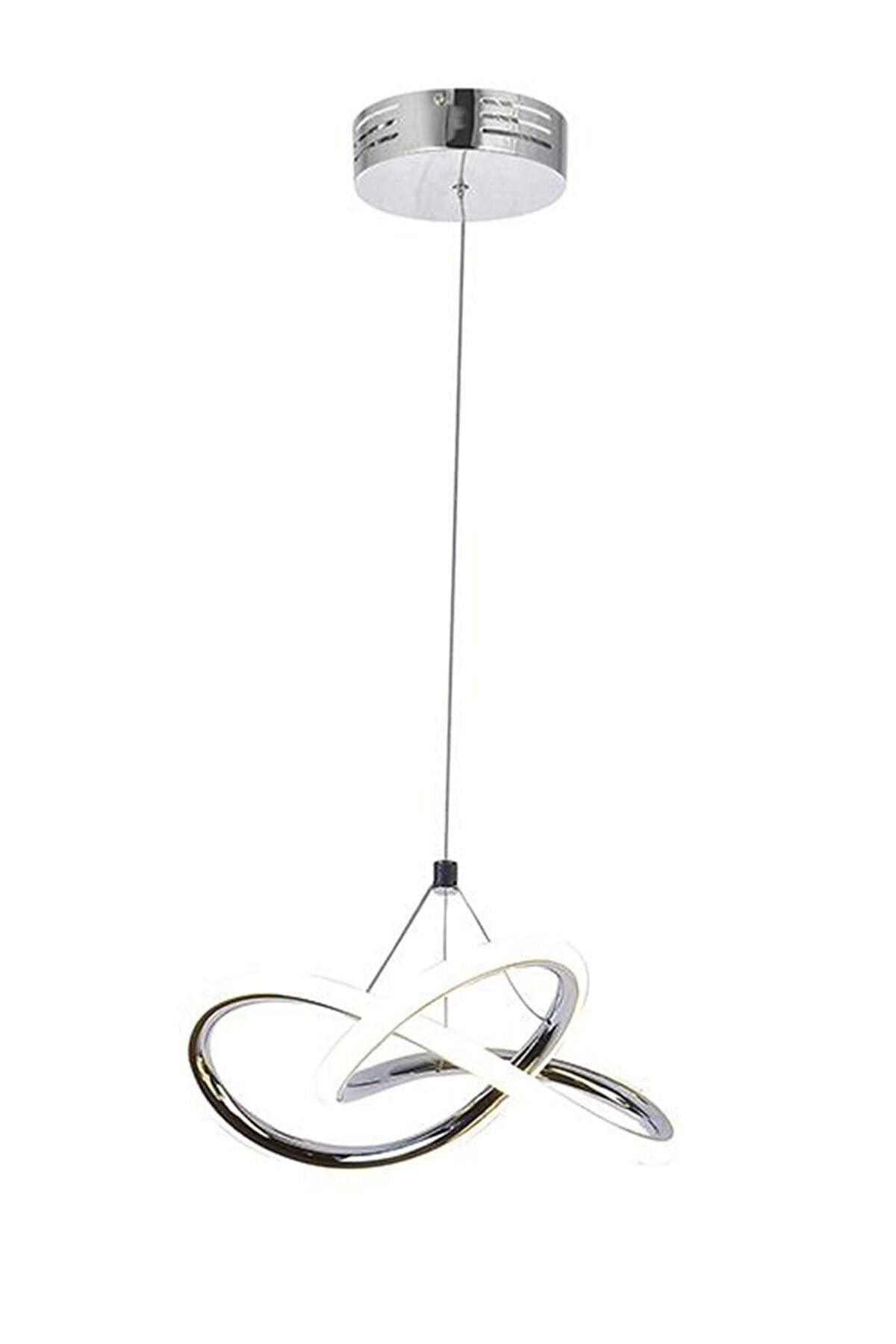 3 Color Controlled Chrome Modern Pendant Lamp Led Chandelier 4 Modes - Swordslife
